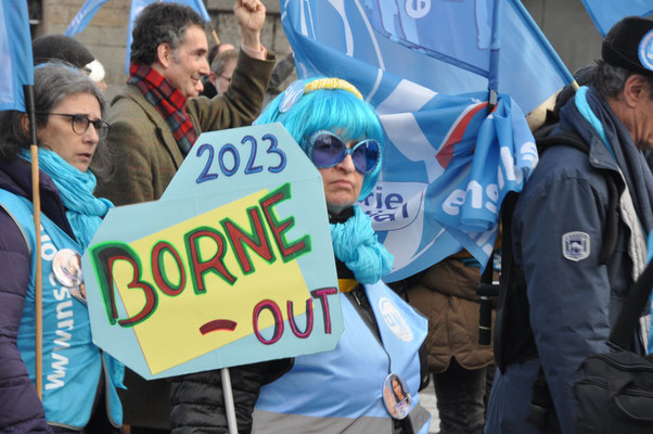 Janvier 2023 Paris manifestation contre la réforme des retraites