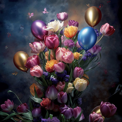 Balloons and Flowers XI |