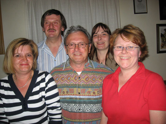 Die Wettkampfbesten 2008/2009: v.l. Carola Klimek, Günter Goßler, Norbert Korlek, Nicole Lenz und Petra Ploß