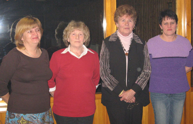 Erfolgreiche Keglerinnen 2006: v.l. Carola Klimek, Renate Ploß, Jette Wölfel und Roswitha Jakob