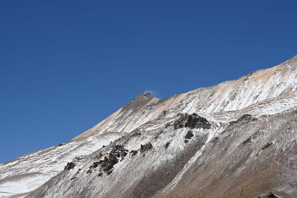 Landschaft auf dem Weg zur Laguna del Valle