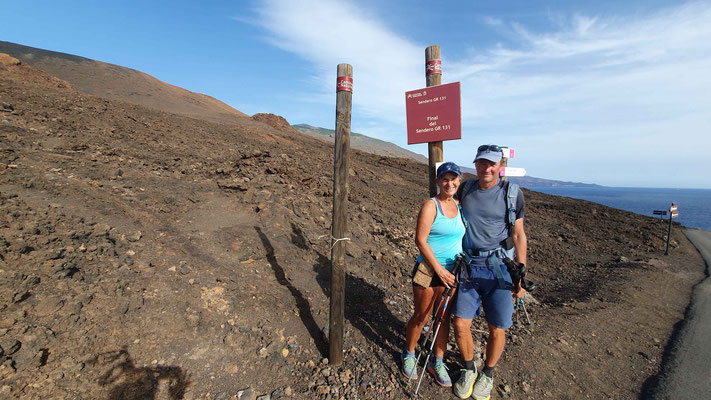 Am Ziel des GR 131 in El Hierro