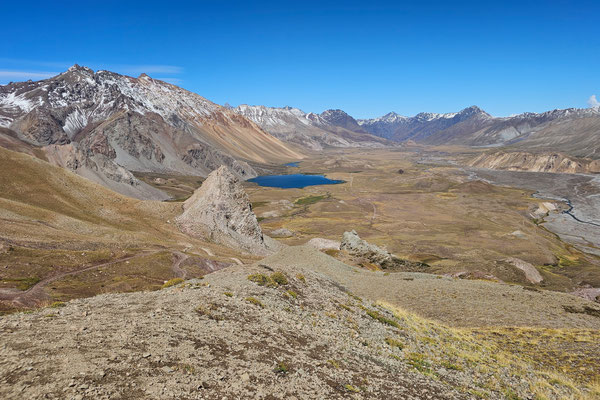 Landschaft auf dem Weg zur Laguna del Valle