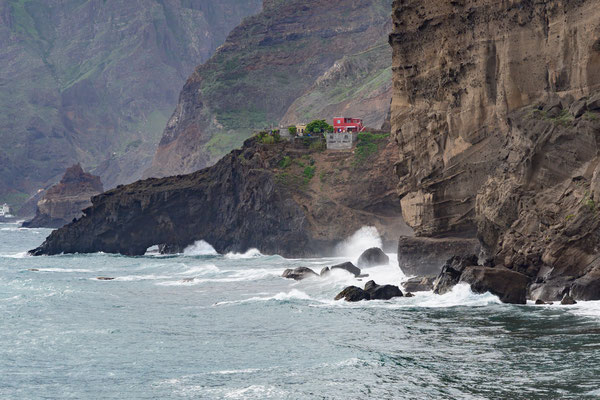 Wandern zum Wasserfall Spanader d'Neve, Santo Antao