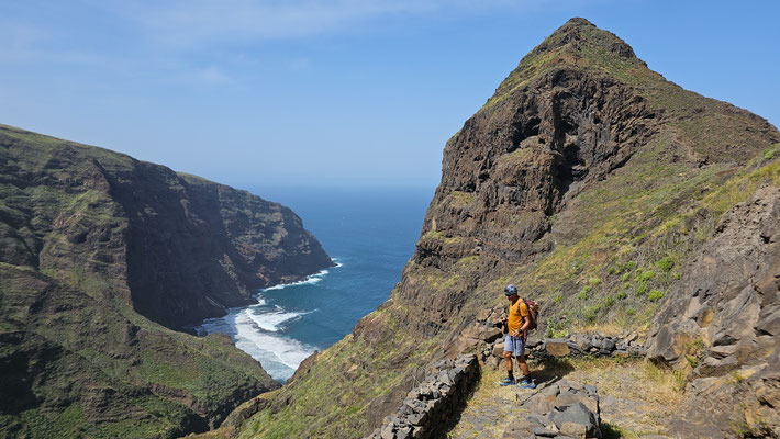 Wandern von Cha d`Ingreja über Figueiras nach Ribeira da Cruz, Santo Antao