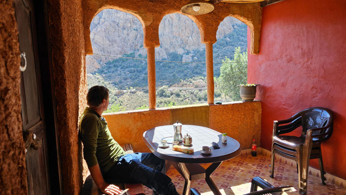 Ausblick von unserer Unterkunft Ksar Rock Guesthouse