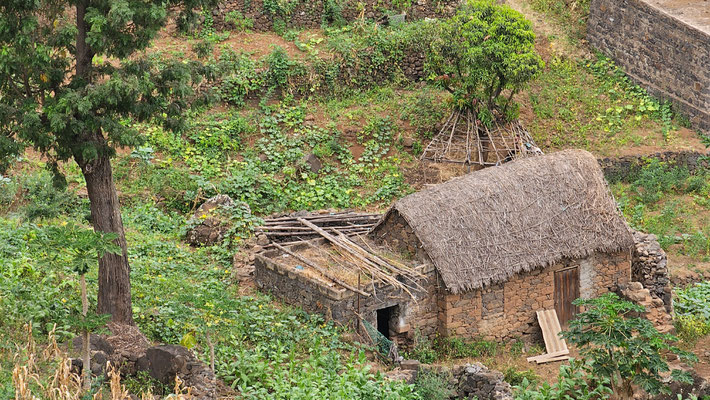 Wandern von Pico da Cruz nach Bairro Alto, Santo Antao