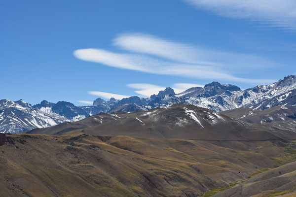 Landschaft auf dem Weg zur Laguna del Valle
