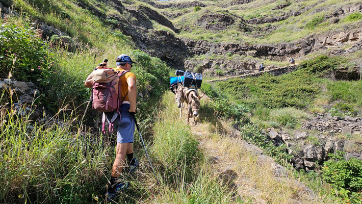 Wandern von Cha d`Ingreja über Figueiras nach Ribeira da Cruz, Santo Antao