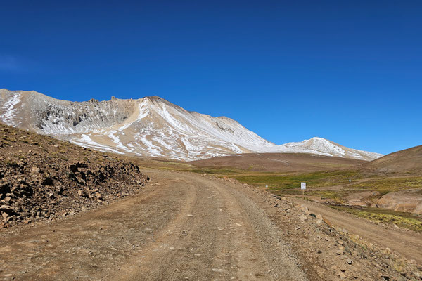 Landschaft auf dem Weg zur Laguna del Valle
