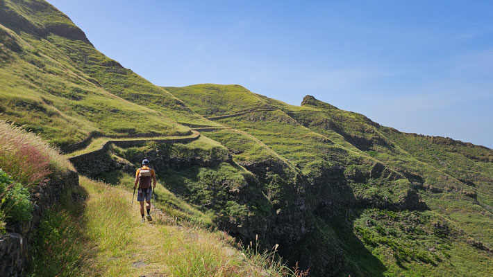 Wandern von Cha d`Ingreja über Figueiras nach Ribeira da Cruz, Santo Antao