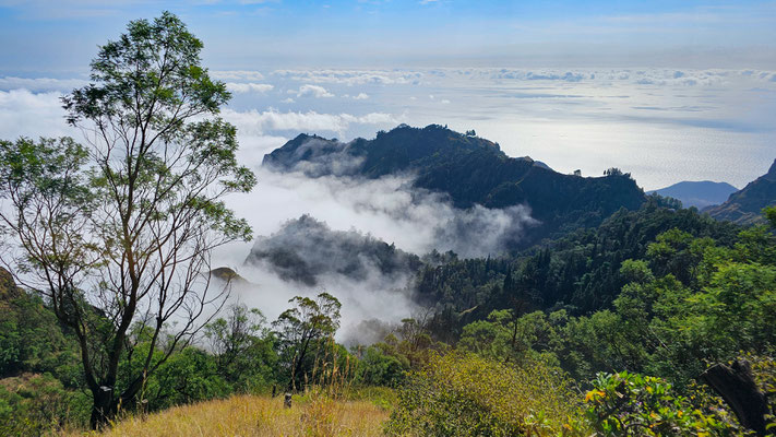 Wandern von Pico da Cruz nach Bairro Alto, Santo Antao