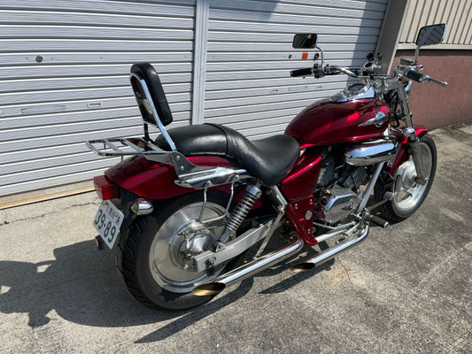 バイクカスタムペイント、キャンディー塗装レッド