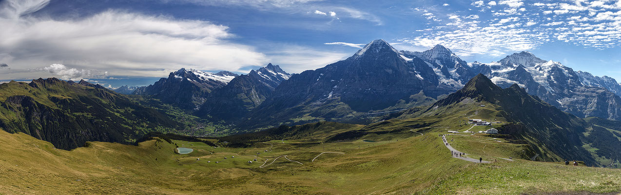 Wetterhorn, Schreckhorn, Eiger, Mönch, Jungfrau