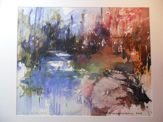 Herbst an der Saale 2009, nicht gerahmt, 80x80 (Nr 039)