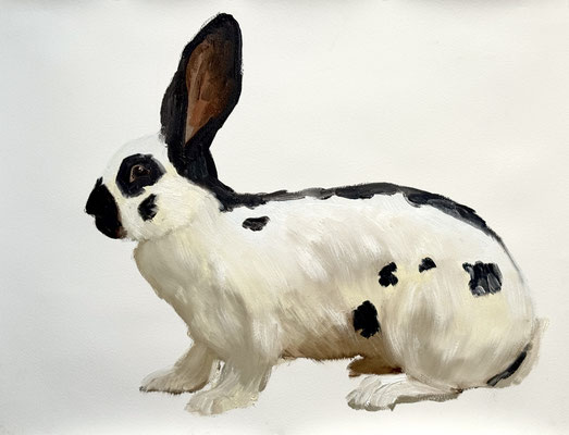Grote Lotharinger II, oil on paper 50x65cm © Philine van der Vegte