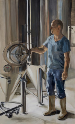 Frank, oil on linen 200x125cm © Philine van der Vegte