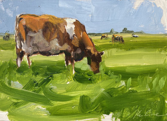 Roodbont, oil on panel 13x18cm sold © Philine van der Vegte