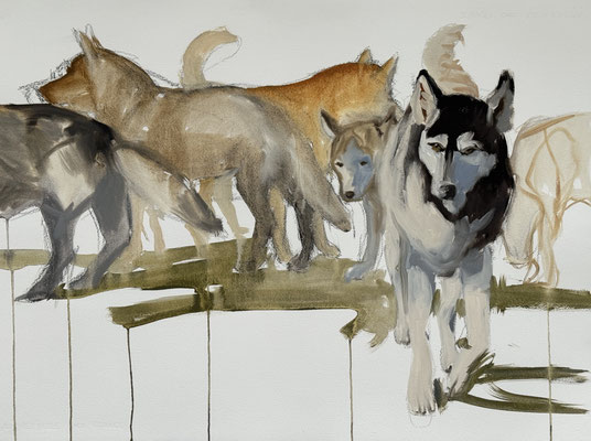 Another direction, oil on paper 56x76cm © Philine van der Vegte