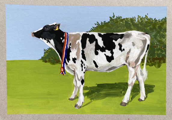 The future Miss Holland II, gouache on cardboard 20x30cm sold © Philine van der Vegte