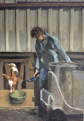 Milk taxi, oil on linen 200x140cm sold © Philine van der Vegte