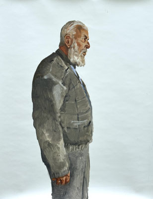 Bilal, oil on paper 130x100cm © Philine van der Vegte