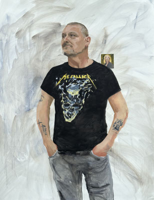 Manfred, oil on paper 130x100cm © Philine van der Vegte