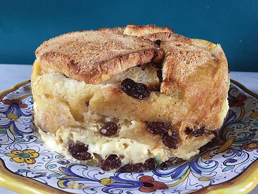 パンとバターのプディングは、筆者が「危険な」部類に入れている料理。