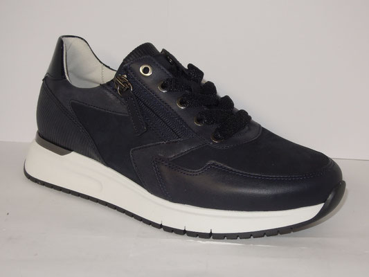 Gabor - cuir+daim bleu - 37/42 -150€ - FORME LARGE (semelles amovibles)