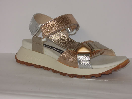 Hispanitas - cuir multi platine/bronze/acier - 37/41 - 125€