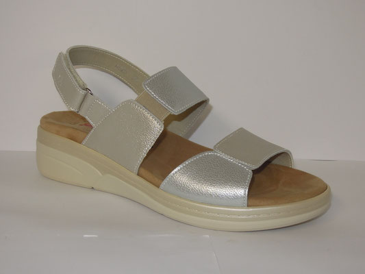 Treintas - cuir platine/argent - 36/41 - 90€
