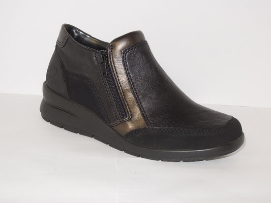 Rieker - cuir noir - 37/42  - 80€