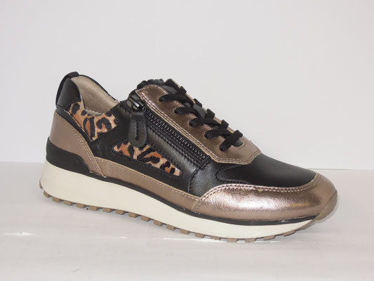 Caprice - cuir noir/platine - 36/41 - 99.95€