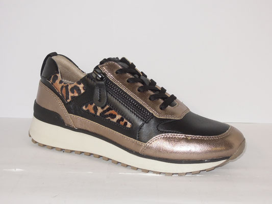 Caprice - cuir noir/platine - 36/41 - 99.95€