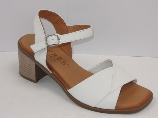 Cypres - cuir blanc - 36/41 - 89.95€