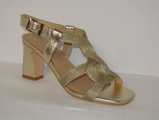 Regarde le ciel - cuir + tressé platine -36/37/41 - 50€