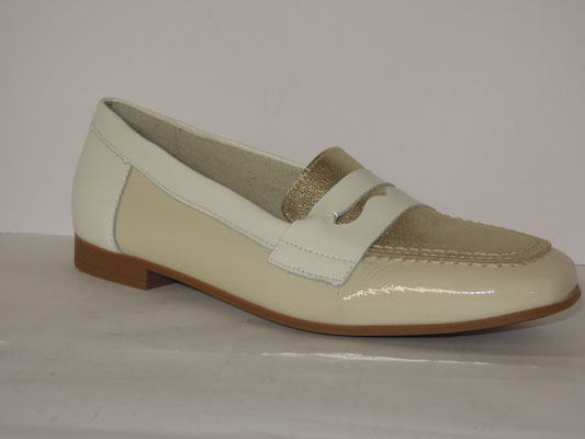 Pitillos - vernis beige+platine - 36/41 - 105€