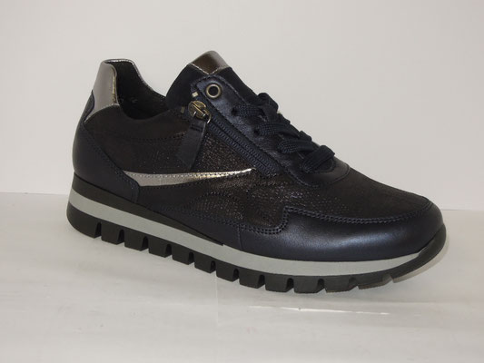 Gabor - cuir façon lézard bleu - 140€ Forme LARGE - (semelles amovibles)
