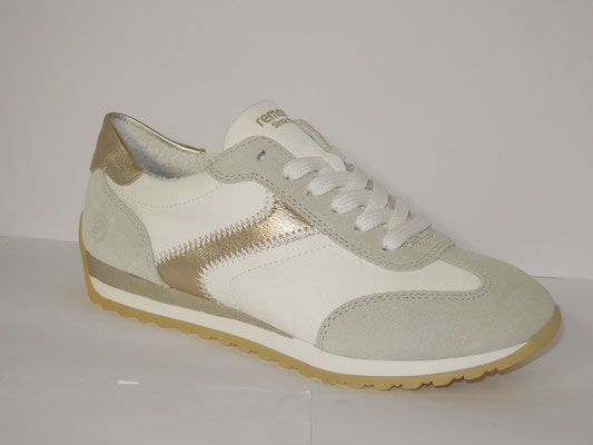 Remonte - cuir blanc+platine - 36/41 - 85€