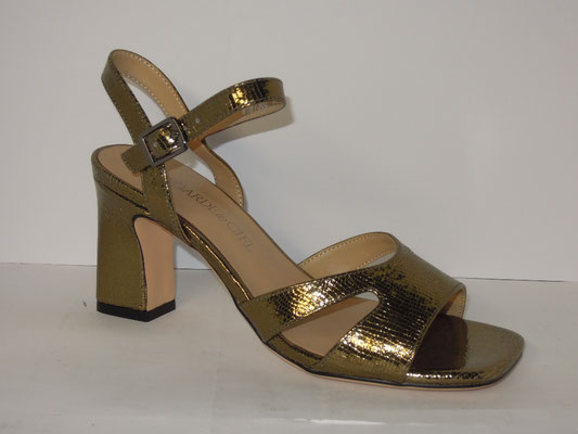 Regarde le ciel - cuir olive métallisé - 36 au 39 - 60€