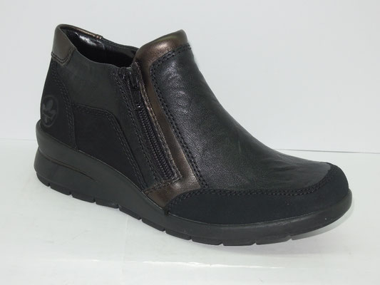 Rieker - cuir noir - 36/42 - 80€