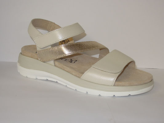 Caprice - Cuir beige+platine - 37/42 - 79.95€