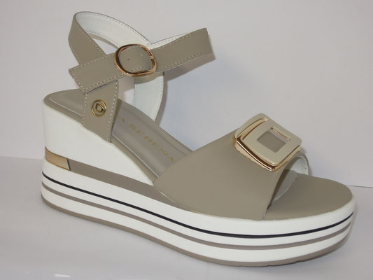 Donna Serena (nouveau) - cuir taupe - 35/40 - 90€