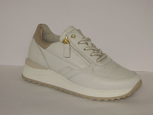 Gabor - cuir blanc - 140€ - 37/40.1/2 - FORME LARGE - (semelles amovibles)