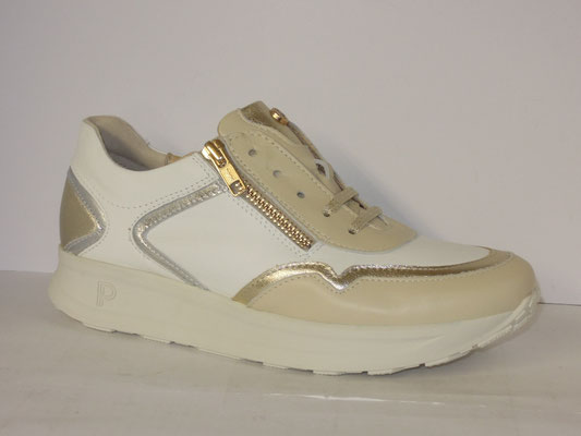Pitillos - cuir beige/blanc - 36/41 - 140€