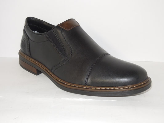 Rieker - mocassin+élastiques - cuir noir - 85€