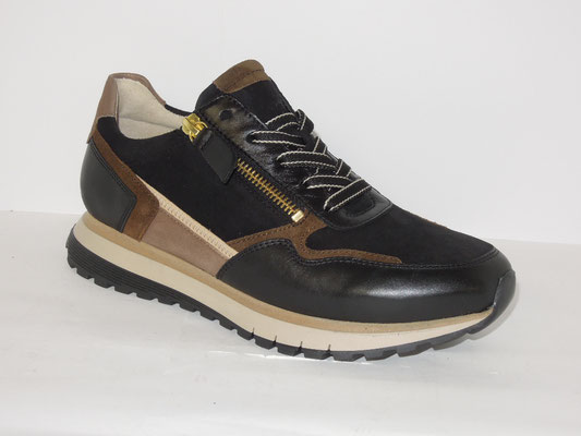 Gabor - cuir/daim noir - 37/41 -135€ - Forme LARGE (semelles amovibles) 