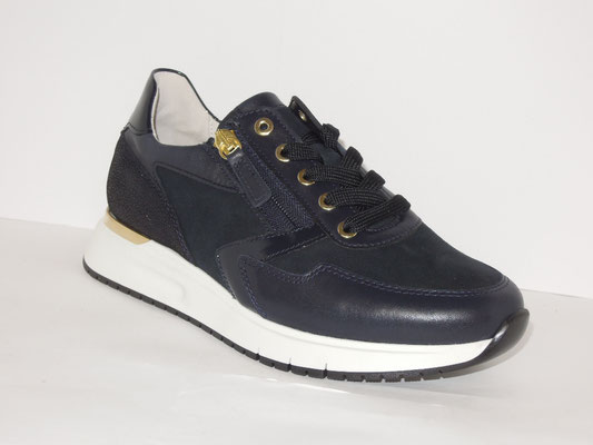 Gabor - cuir bleu - 140€ - FORME LARGE - (semelles amovibles)