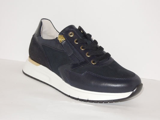 Gabor - cuir bleu - 140€ - FORME LARGE - (semelles amovibles)