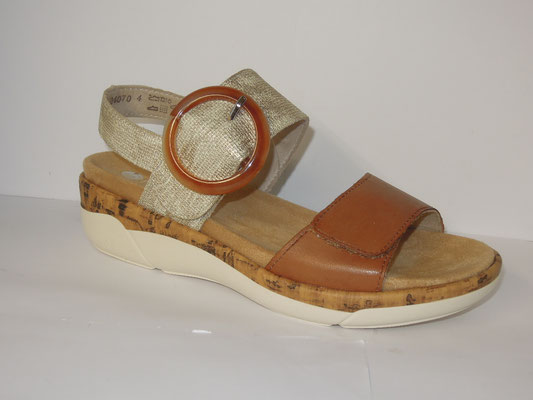 Cuir cognac/platine - 37/42 - 75€